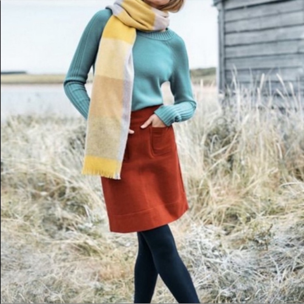 Boden Red Pencil Skirt